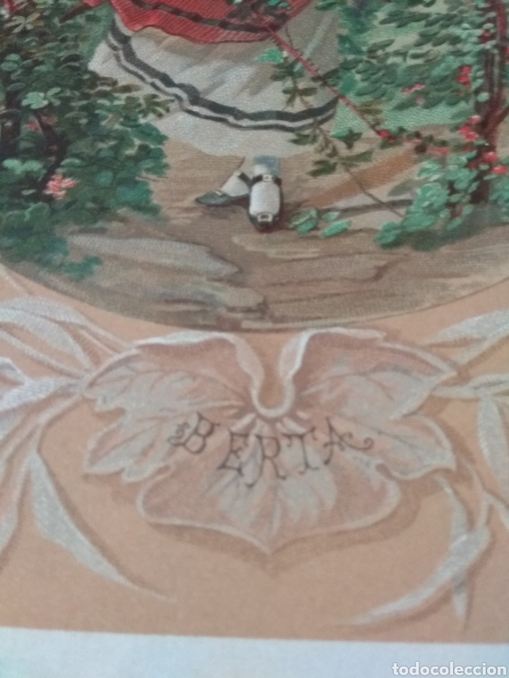 Arte: L&aacute;mina de libro de principios de S XX. Berta - Foto 3
