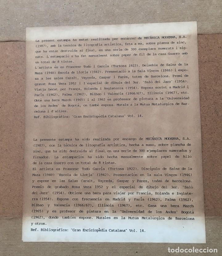 Arte: Litografia numerada F. Todo - Foto 2