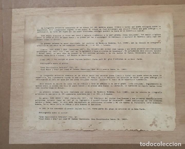 Arte: Litografia numerada Simo Busom - Foto 2