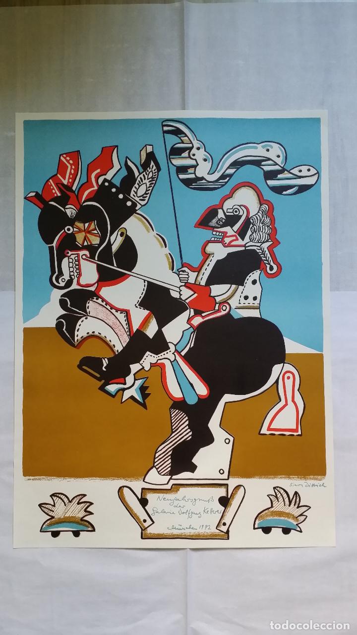 Arte: Simon Dittrich, litograf&iacute;a, 1972 - Foto 2
