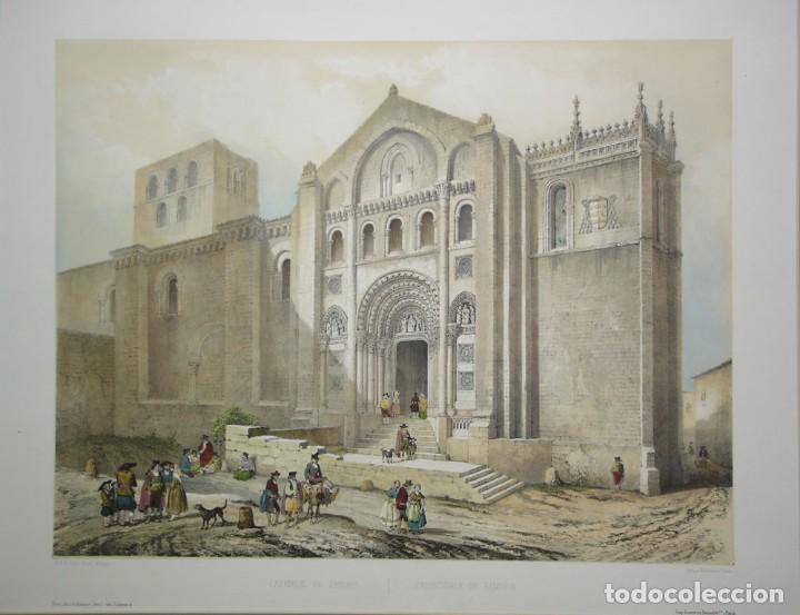Arte: Vista del siglo XIX de la Catedral de Zamora