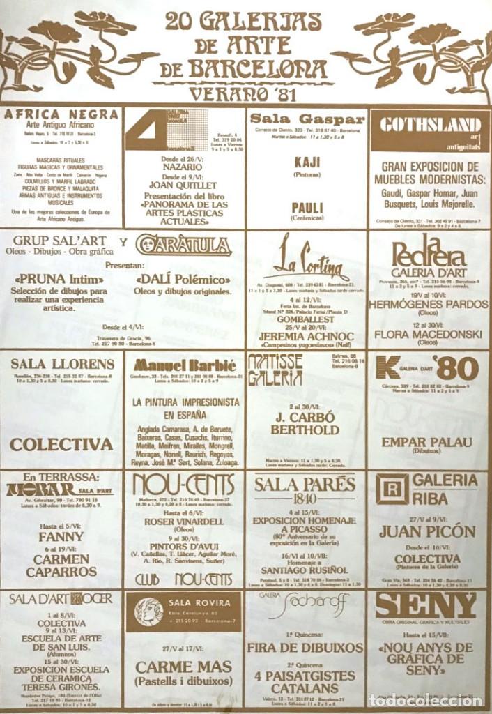 Arte: 20 GALERIES DART DE BARCELONA - Foto 1