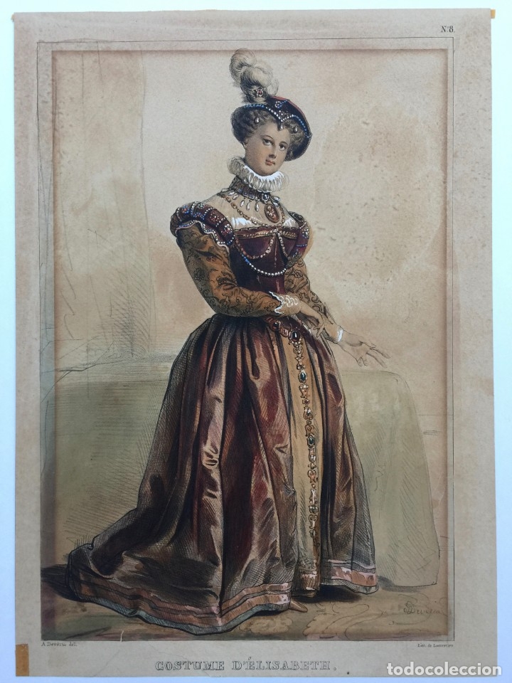 Arte: ACHILLE DEVERIA 1800 - 1857 - Foto 1