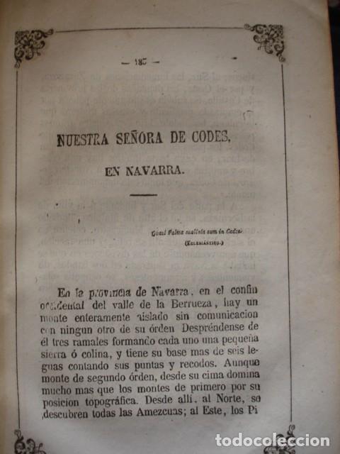 Arte: NUESTRA SE&Ntilde;ORA DE CODEX NAVARRA .A&Ntilde;O 1864 - Foto 1