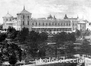 Arte: PALACIO DE LOS SRMOS. SRES. DUQUES DE MONTPENSIER (TOMADO DESDE LOS JARDINES) (SEVILLA)