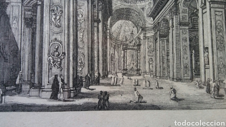 Arte: Basilica de S.Pedro en Roma - Litho - Foto 2