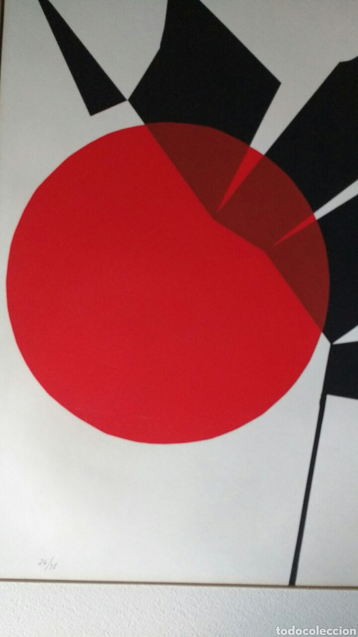 Arte: Luis Feito. Litograf&iacute;a firmada y numerada. - Foto 6