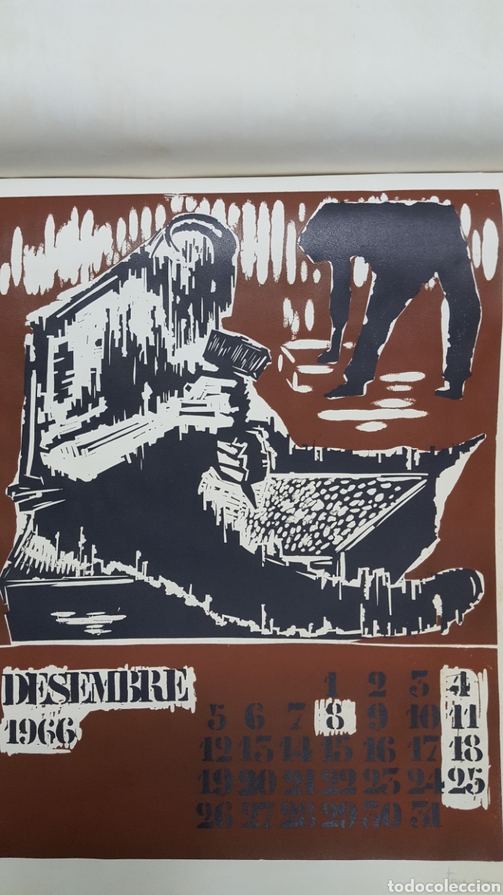 Arte: LITOGRAF&Iacute;A LINOLEO DE TORRES MONS&Oacute; 1966 - Foto 2
