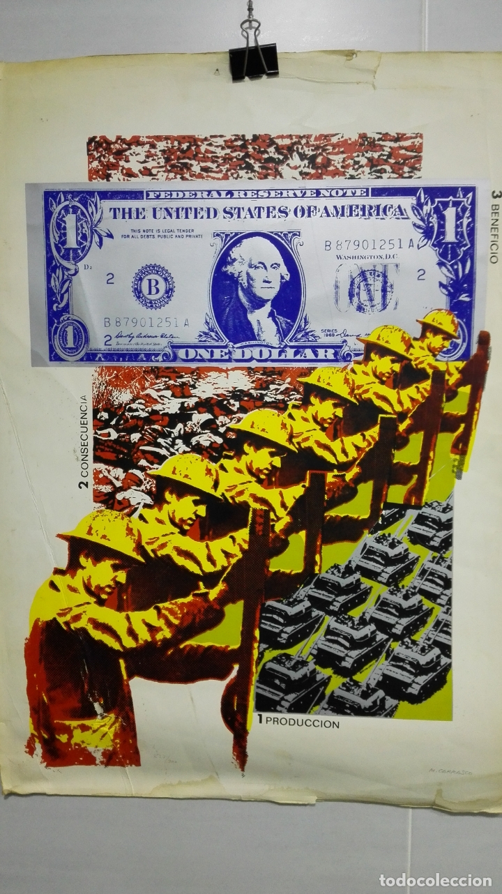 Art: LITOGRAFIA M. CARRASCO, MEDIDAS 50 X 70 CM, N&ordm; 237/300, BORDES CON CORTES Y MANCHAS