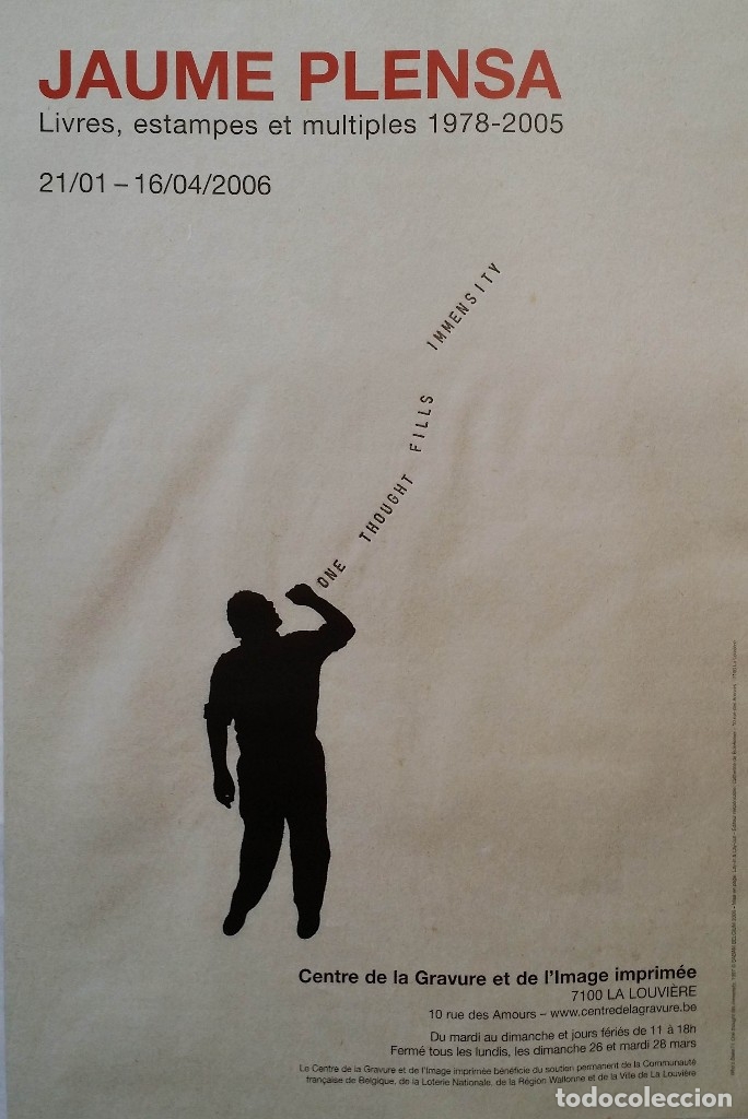 Arte: Jaume PLENSA: affiche original, Whos black, 2006 - Foto 7