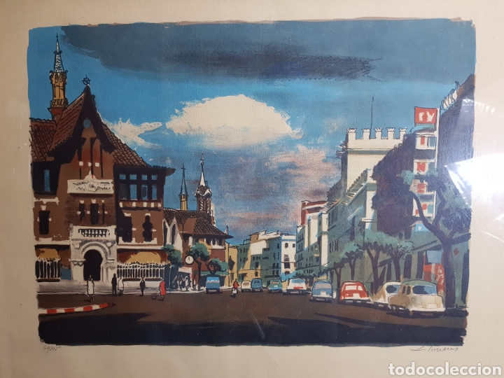 Arte: Litograf&iacute;a de Frederic Lloveras - Foto 1