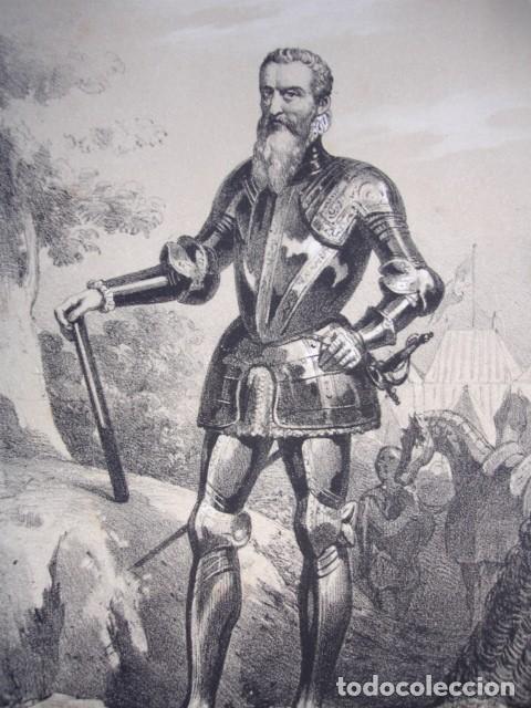 Arte: FERNANDO ALVAREZ DE TOLEDO DUQUE DE ALBA DE TORMES  .GRABADO ORIGINAL DEL A&Ntilde;O 1861