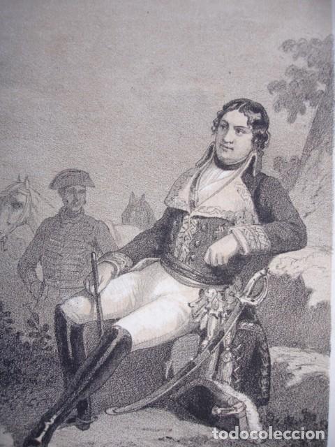 Arte: MANUEL GODOY PRINCIPE DE LA PAZ .GRABADO ORIGINAL DEL A&Ntilde;O 1861