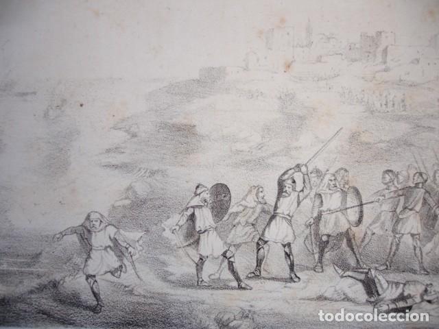 Arte: CONQUISTA DE MALLORCA .GRABADO ORIGINAL DEL A&Ntilde;O 1861