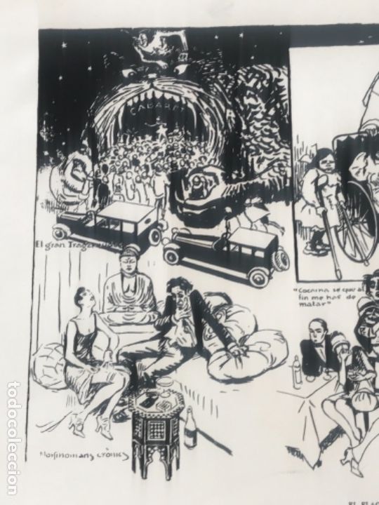 Arte: LITOGRAF&Iacute;A DE OPISSO- EL FRAGELL DE MODA: LA COCAINA , NUMERADA. - Foto 2