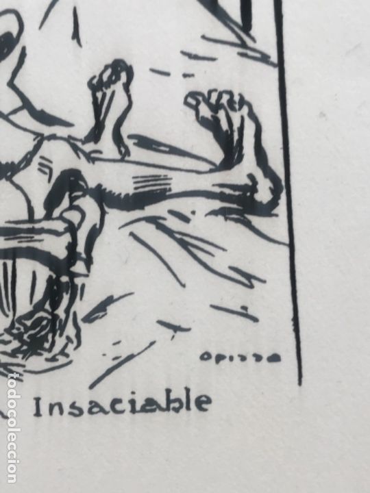 Arte: LITOGRAF&Iacute;A DE OPISSO- EL FRAGELL DE MODA: LA COCAINA , NUMERADA. - Foto 5