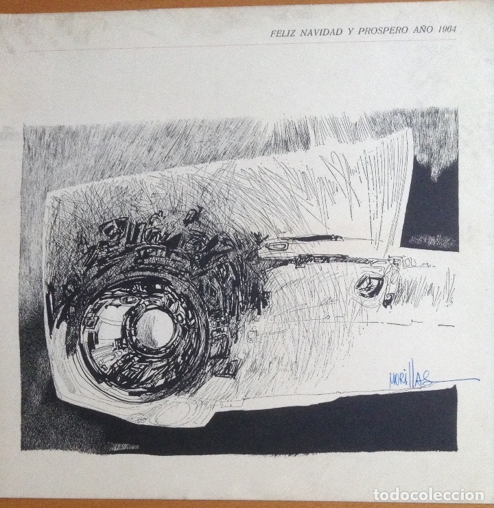 Art: FELICITACI&Oacute;N NAVIDE&Ntilde;A DEL A&Ntilde;O 1964 FIRMADA MORILLAS