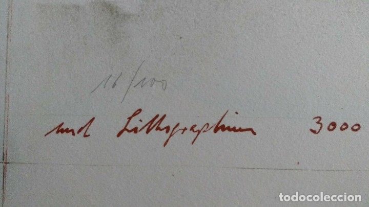 Arte: Peter Paul. Litograf&iacute;a firmada y numerada. - Foto 3