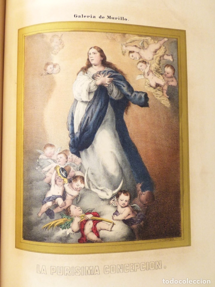 Arte: MUY RARO LIBRO DE LOS CUADROS DEL PINTOR MURILLO, MUSEO DE SEVILLA. POR ANTONIO CHAMAN 20 LIT. 1857
