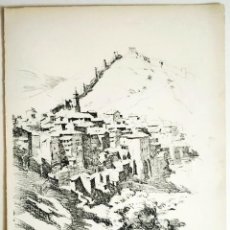 Arte: 1926 ALBARRACIN TERUEL - VISTA GENERAL - CARBONCILLO - VERNON HOWE BAILEY. Lote 191463293