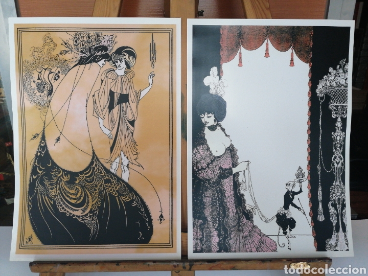 Arte: 2 CARTELES : ART DECO MODERNISTA REPRO TIPO LITOGRAFIA