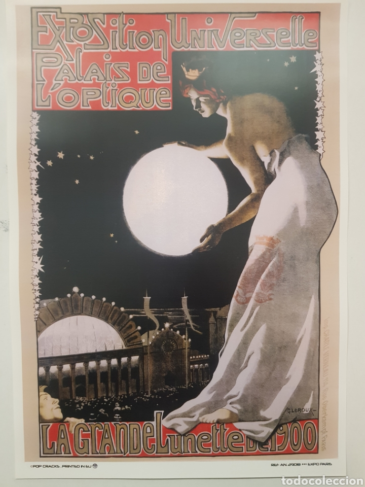 Arte: EXPOSICION UNIVERSAL 1900 PARIS. LAMINA CARTEL ART DECO NOUVEAU LITOGRAFICO. REPROGRAFIA