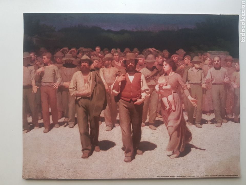 Art: GIUSEPPE PELLIZZA VOLPEDO: IL QUARTO STATO. LITOGRAFIA ORIGINAL LEGAL CON MATRICULA DE EDICION