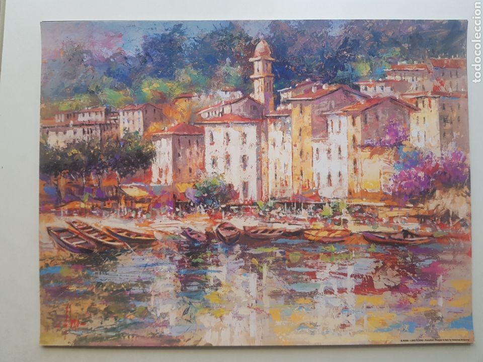 Art: LUIGI FLORIO: PORTOFINO. LITOGRAFIA ORIGINAL LEGAL CON MATRICULA DE EDICION