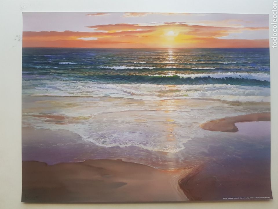 Art: ADRIANO GALASSO : ALBA SULLA BATTIGIA. LITOGRAFIA ORIGINAL LEGAL CON MATRICULA DE EDICION