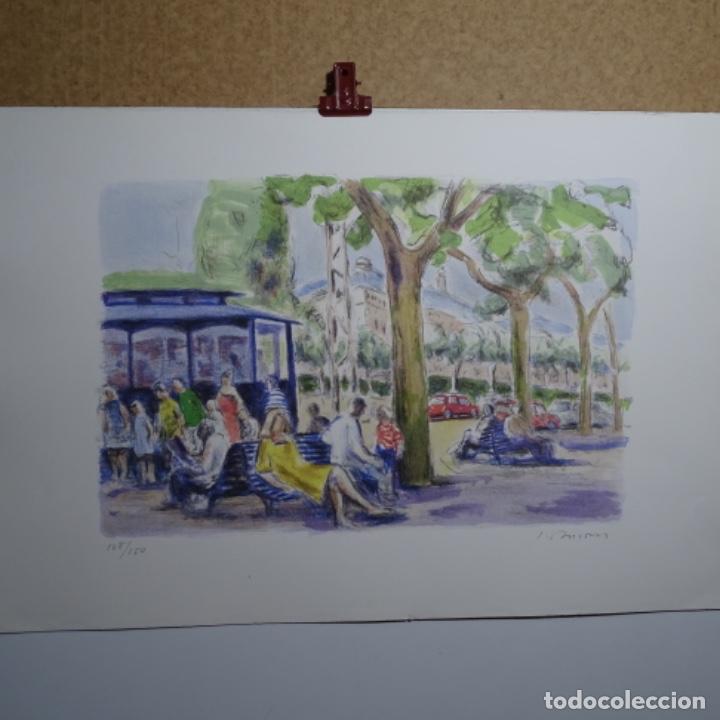Arte: Litograf&iacute;a de Sim&oacute;n busom.108/150. - Foto 2