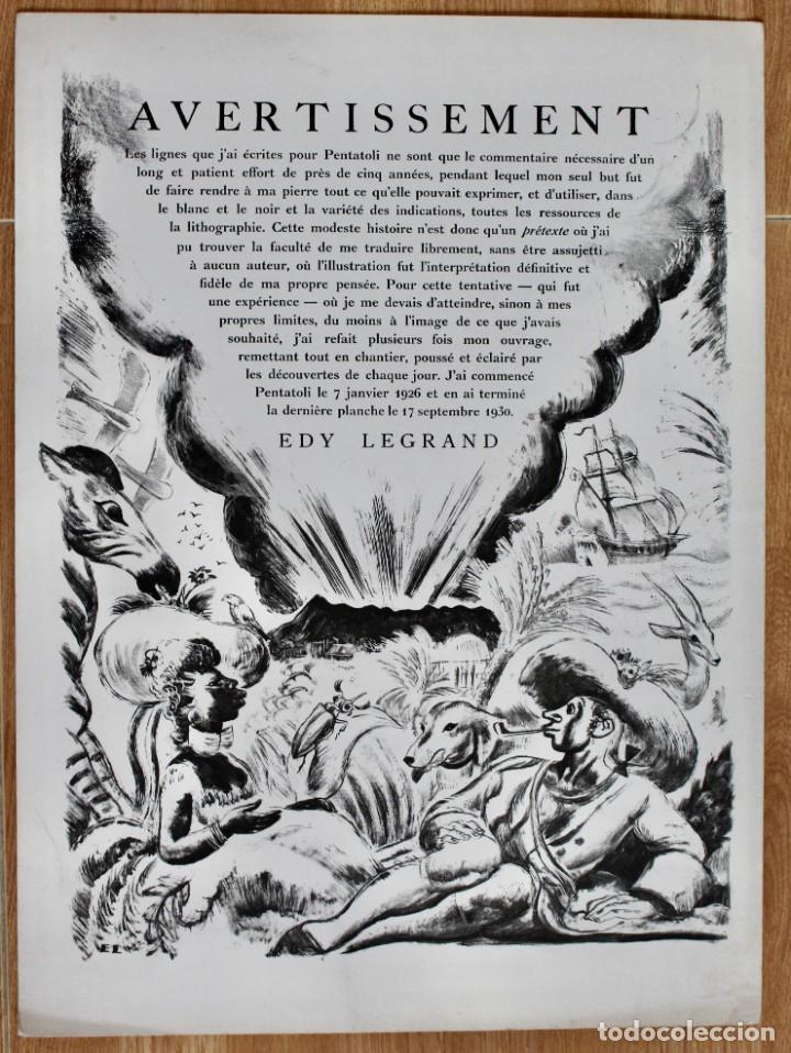 Art: INTERESANTE LITOGRAFIA - EDY LEGRAND - 1931 PARIS- 35 X 47 CM.