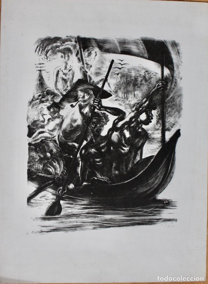 Art: INTERESANTE LITOGRAFIA - EDY LEGRAND - 1931 PARIS- 35 X 47 CM.