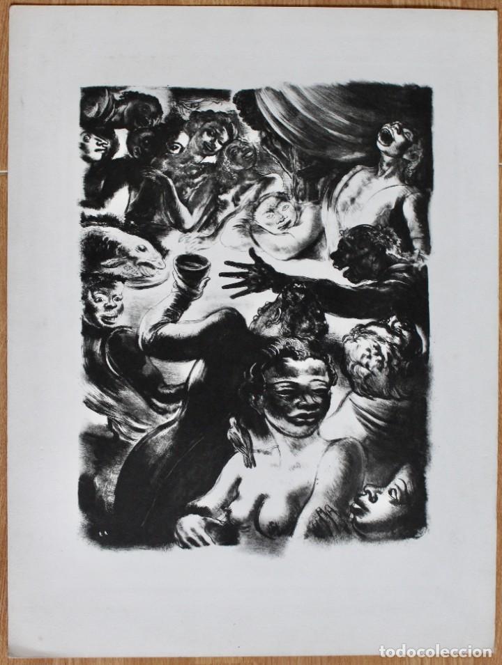 Arte: INTERESANTE LITOGRAFIA - EDY LEGRAND - 1931 PARIS- 35 X 47 CM.