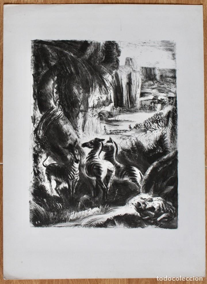 Arte: INTERESANTE LITOGRAFIA - EDY LEGRAND - 1931 PARIS- 35 X 47 CM.