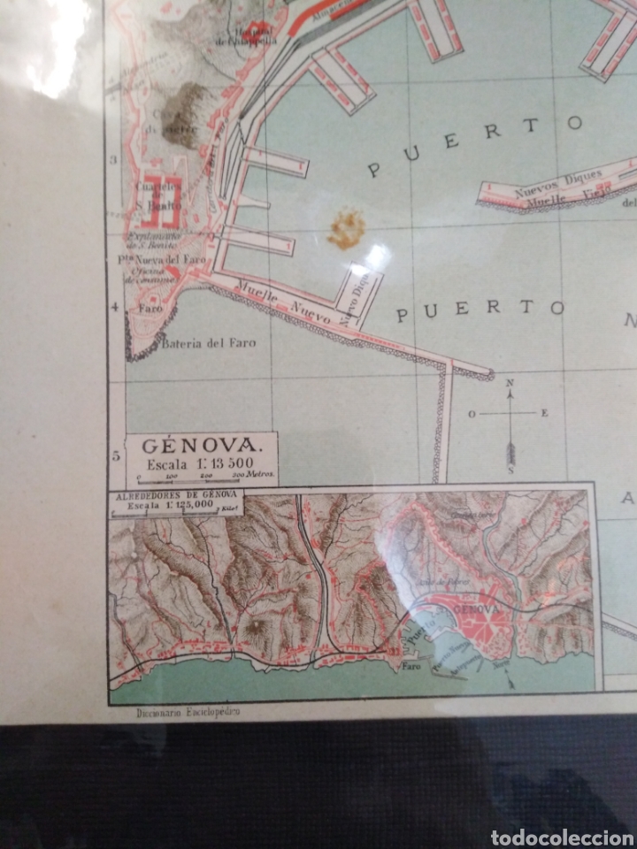 Arte: Plano de G&Eacute;NOVA, original a&ntilde;o 1890 - Foto 2