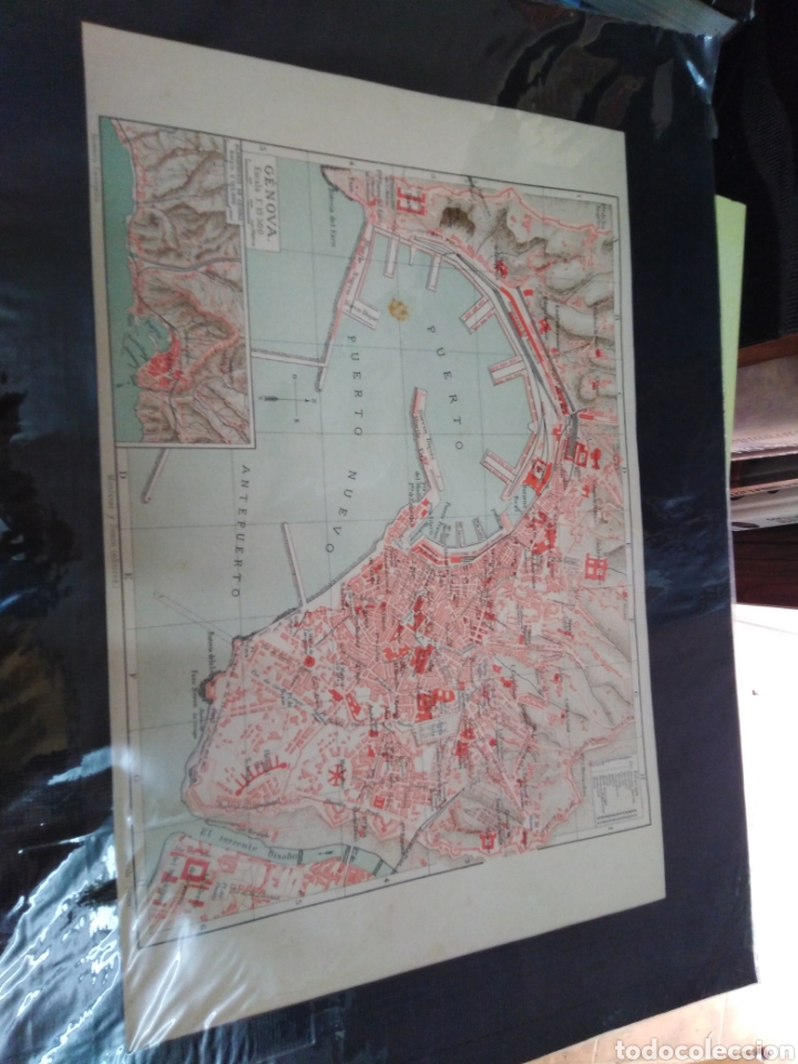 Arte: Plano de G&Eacute;NOVA, original a&ntilde;o 1890 - Foto 3