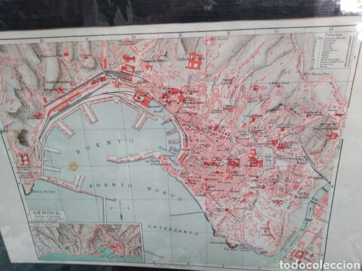 Arte: Plano de G&Eacute;NOVA, original a&ntilde;o 1890 - Foto 1
