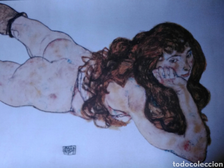 Arte: ***DESNUDO DE CHICA.***EGON SCHIELE.P&Oacute;STER. - Foto 5