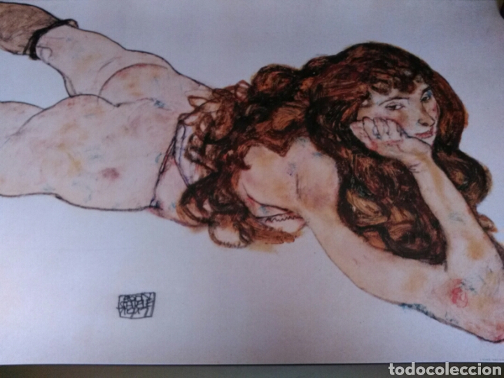 Arte: ***DESNUDO DE CHICA.***EGON SCHIELE.P&Oacute;STER. - Foto 1