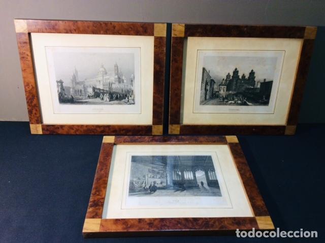 Art: 3 LITOGRAFIAS PISA - PALERMO - FERRARA. MARCO RAIZ DE NOGAL Y ROBLE.