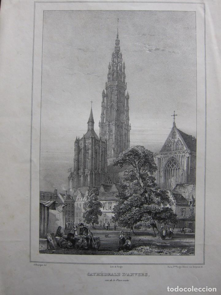 Arte: Litografia de Turgis, Cath&eacute;drale dAnvers - Foto 1
