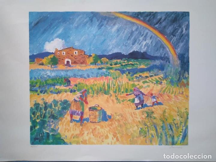 Arte: Ram&oacute;n Sanvisens: Siega con arco iris. Ejemplar 65/225 - Foto 3
