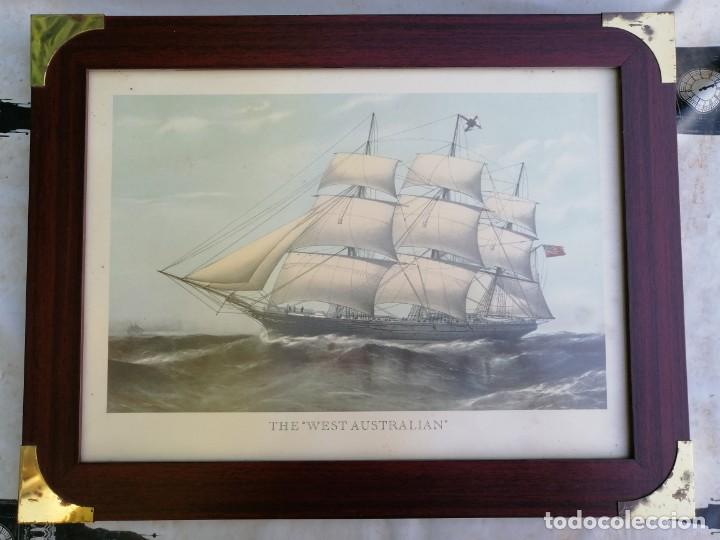 Arte: CUADRO CON LA LITROGRAF&Iacute;A DEL NAV&Iacute;O &rdquo;THE WEST AUSTRALIAN&rdquo; - Foto 1