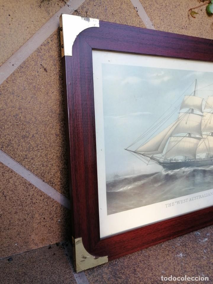 Arte: CUADRO CON LA LITROGRAF&Iacute;A DEL NAV&Iacute;O &rdquo;THE WEST AUSTRALIAN&rdquo; - Foto 2