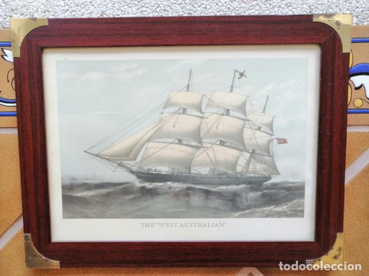 Arte: CUADRO CON LA LITROGRAF&Iacute;A DEL NAV&Iacute;O &rdquo;THE WEST AUSTRALIAN&rdquo; - Foto 3