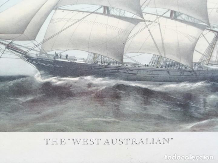 Arte: CUADRO CON LA LITROGRAF&Iacute;A DEL NAV&Iacute;O &rdquo;THE WEST AUSTRALIAN&rdquo; - Foto 5