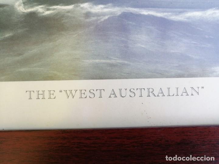 Arte: CUADRO CON LA LITROGRAF&Iacute;A DEL NAV&Iacute;O &rdquo;THE WEST AUSTRALIAN&rdquo; - Foto 8