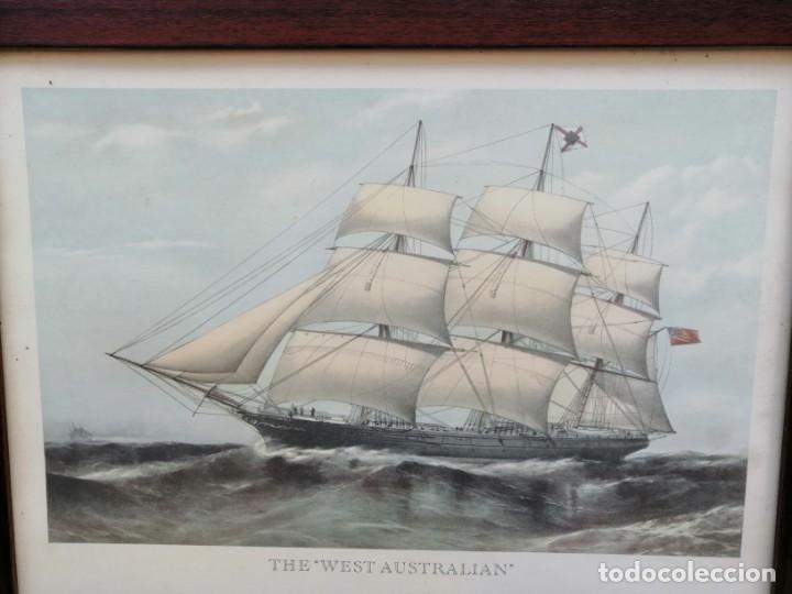 Arte: CUADRO CON LA LITROGRAF&Iacute;A DEL NAV&Iacute;O &rdquo;THE WEST AUSTRALIAN&rdquo; - Foto 11