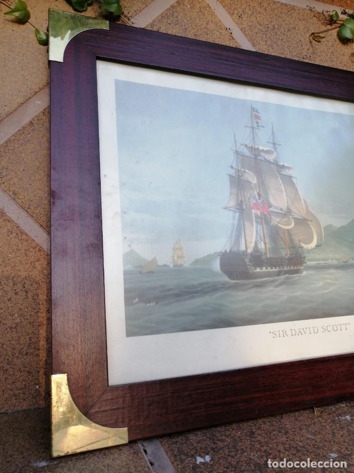 Arte: CUADRO CON LA LITROGRAF&Iacute;A DEL NAV&Iacute;O &rdquo;SIR DAVID SCOTT&rdquo; - Foto 4