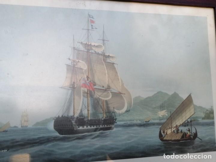 Arte: CUADRO CON LA LITROGRAF&Iacute;A DEL NAV&Iacute;O &rdquo;SIR DAVID SCOTT&rdquo; - Foto 6